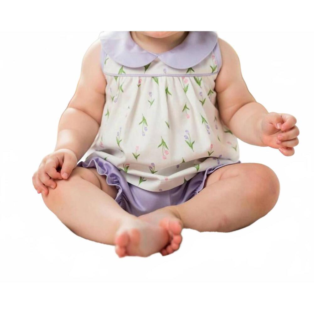 NEW BABY LOREN zoe bloomer set in purple